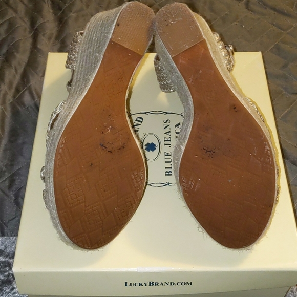 Lucky 8.5 Metallic Gold Espadrilles - Picture 7 of 7